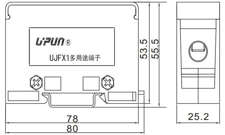 接线端子 - UJFX1-35/9×6TF-141144